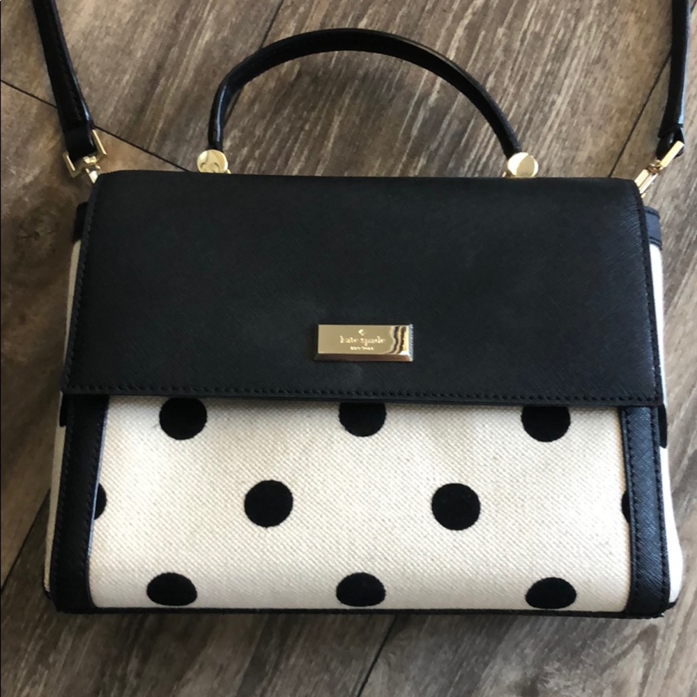 Kate Spade Canvas and Saffiano leather crossbody